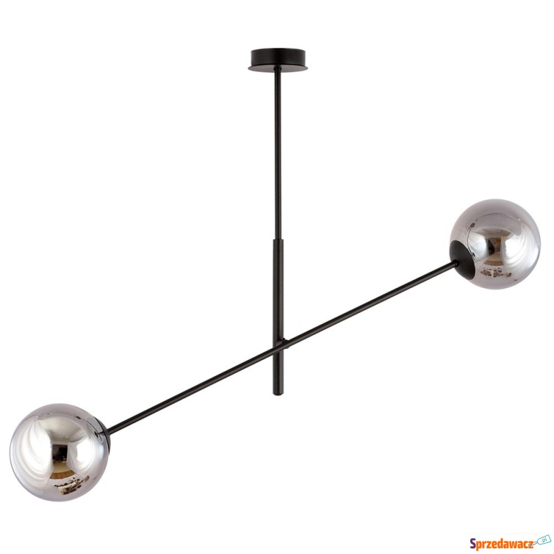 SELSEY Lampa sufitowa Linear czarna z grafitowymi... - Lampy wiszące, żyrandole - Piła