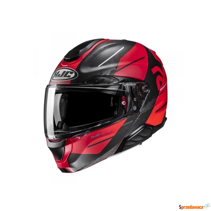HJC KASK SYSTEMOWY RPHA91 BLAT RED/BLACK - Kaski motocyklowe - Kraków