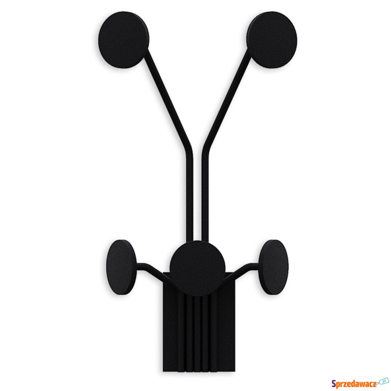 SELSEY Wieszak ścienny Giraffe metalowy czarny... - Wieszaki - Sochaczew