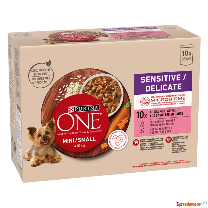 PURINA ONE Mini Sensitive-Delicate, z łososiem... - Karmy dla psów - Kraków