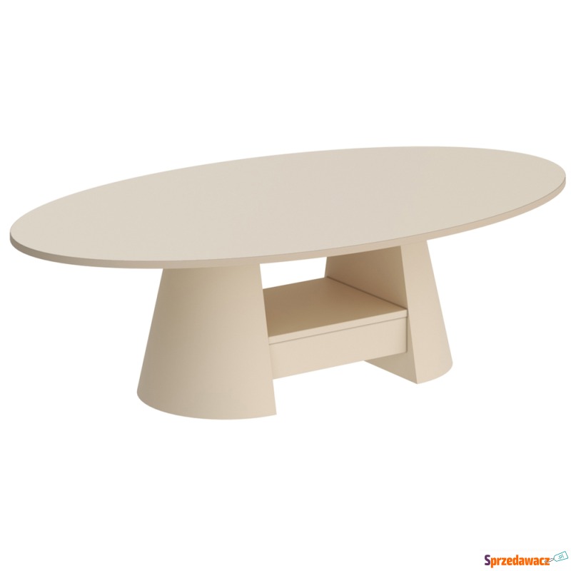 SELSEY Stolik kawowy Flawelly 160x90 cm cappuccino... - Stoły, stoliki, ławy - Chorzów