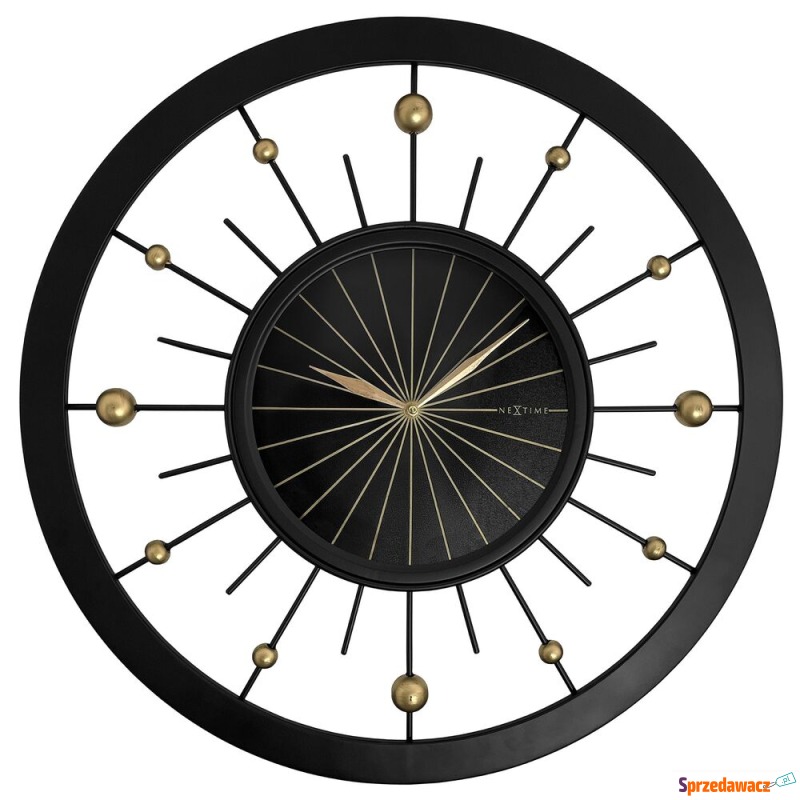 SELSEY Zegar ścienny Orbit 60 cm czarno-złoty... - Zegary - Wieluń