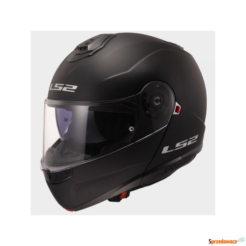 LS2 KASK SZCZĘKOWY FF908 STROBE II SOLID BLACK - Kaski motocyklowe - Bielsko-Biała