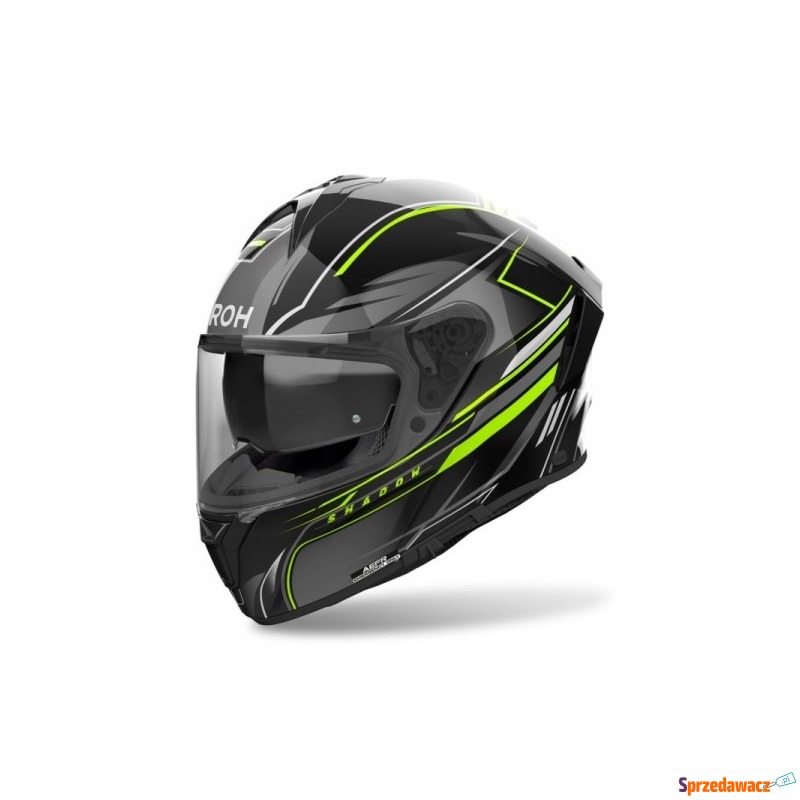 AIROH KASK INTEGRALNY SPARK 2 SHADOW YELLOW GLOSS - Kaski motocyklowe - Nowy Sącz