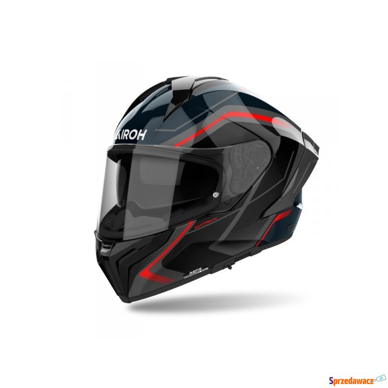 AIROH KASK INTEGRALNY MATRYX WIDE RED GLOSS - Kaski motocyklowe - Lublin