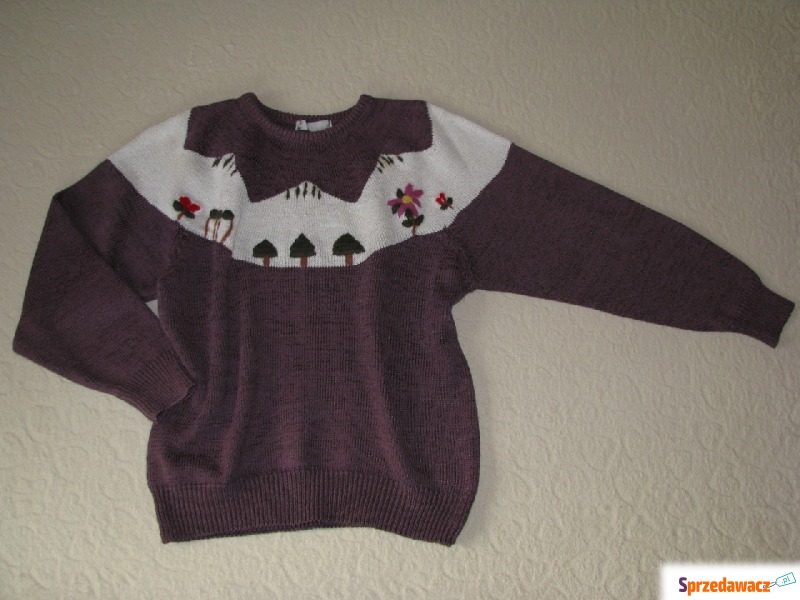Stylowy, zimowy sweterek damski, rozm. L - Swetry damskie - Brzegi
