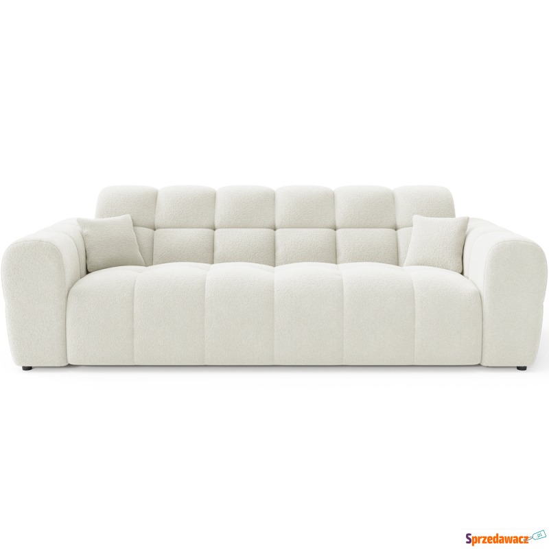 SELSEY Sofa trzyosobowa Monti kremowa szenil -... - Sofy, fotele, komplety... - Gdynia