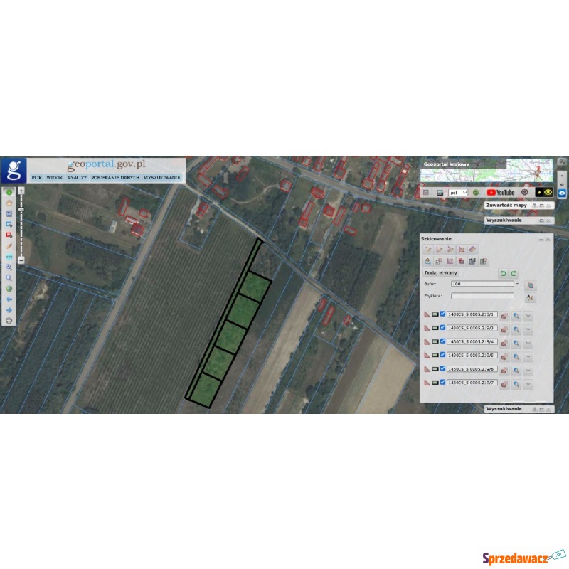 Działka budowlana Korzyce sprzedam, pow. 1200 m2  (12a)