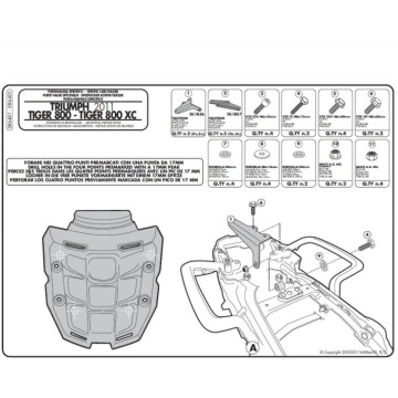 GIVI SR6401 Mocowanie do MONOKEY TRIUMPH TIGER 800