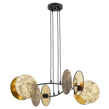 SELSEY Lampa wisząca Soliess złota x4 - Genesis