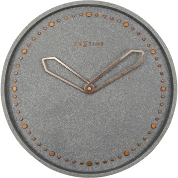 SELSEY Zegar ścienny Cross 35 cm szary - Genesis