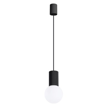 SELSEY Lampa wisząca Halo 1 czarna - Genesis