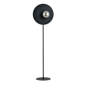 SELSEY Lampa podłogowa Salvies czarno-grafitowa - Genesis