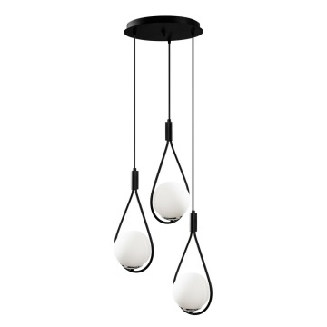 SELSEY Lampa wisząca Tuiren x3 czarna - Genesis