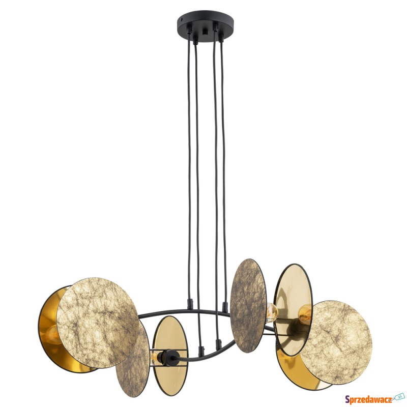 SELSEY Lampa wisząca Soliess złota x4 - Genesis - Lampy wiszące, żyrandole - Kielce