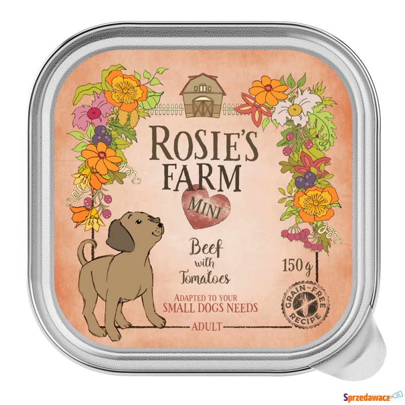 Rosie's Farm Mini, 6 x 150 g - Wołowina z pomidorami - Karmy dla psów - Ostrołęka