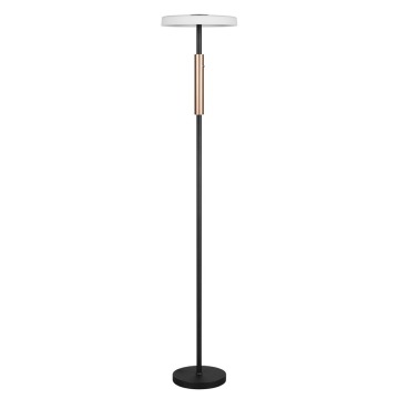 SELSEY Lampa podłogowa Celeste LED brązowo-czarna - Genesis