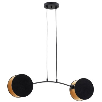 SELSEY Lampa wisząca Soliess czarno-złota x2 - Genesis