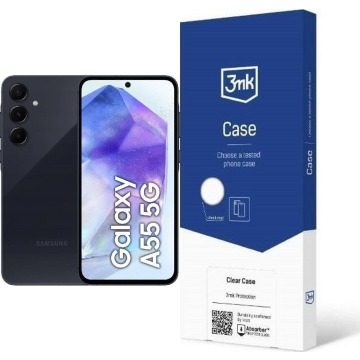 Smartfon Samsung Galaxy A55 5G 8/128GB Black Enterprise Edition (SM-A556BZK) + Etui Clear Case