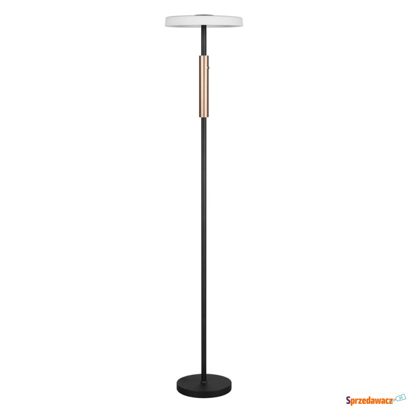 SELSEY Lampa podłogowa Celeste LED brązowo-cz... - Lampy stojące - Rypin
