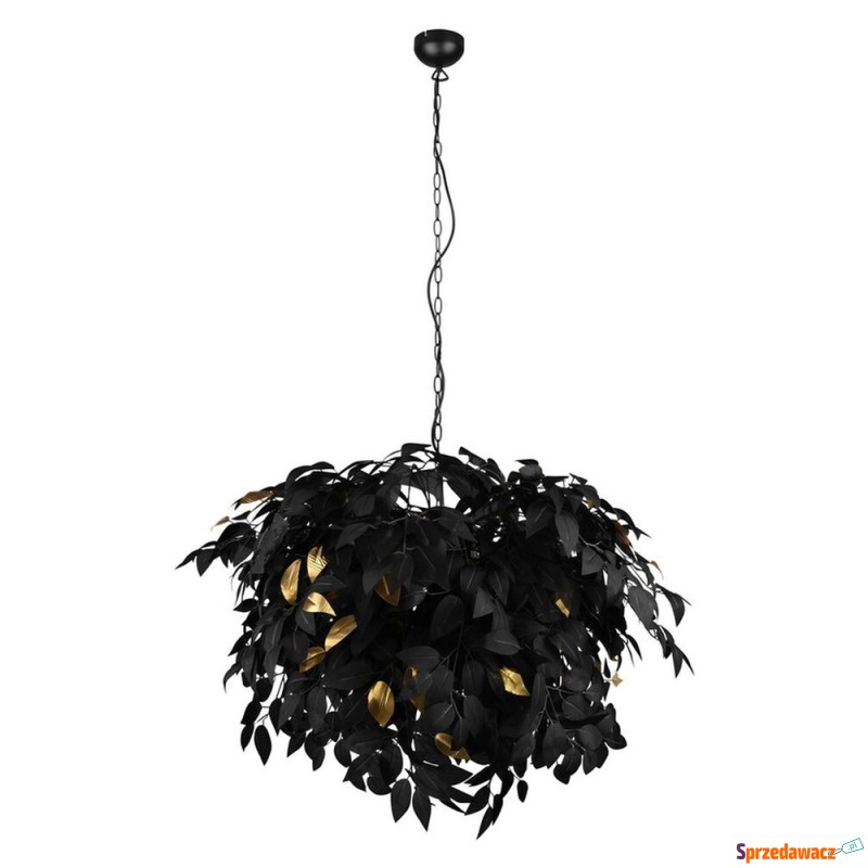 SELSEY Lampa wisząca Leavy x4 czarna - Genesis - Lampy wiszące, żyrandole - Gdynia