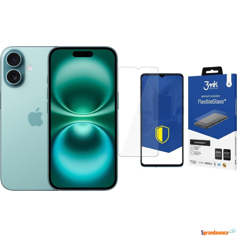 Smartfon Apple iPhone 16 128GB Teal (MYED3) +... - Smartfony - Legnica
