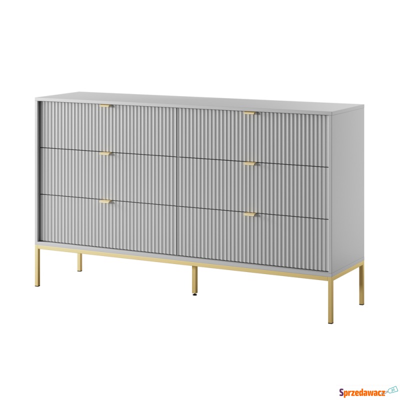 SELSEY Komoda sześcioszufladowa Vellore 154 cm... - Komody - Sochaczew