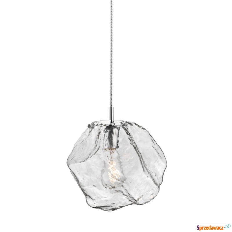 SELSEY Lampa wisząca Arsenio srebrna duża tra... - Lampy wiszące, żyrandole - Toruń