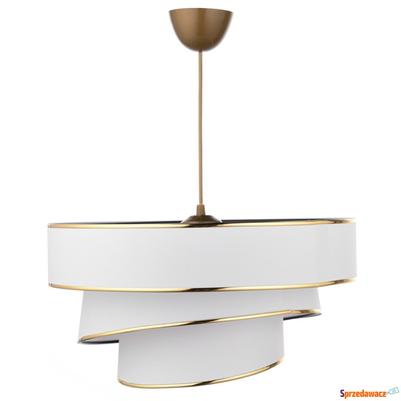SELSEY Lampa wisząca Encolust biały/złoty - G... - Lampy wiszące, żyrandole - Kutno