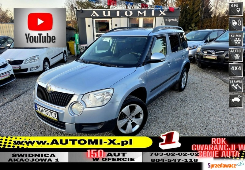 Skoda Yeti  SUV 2009,  2.0 diesel - Na sprzedaż za 24 900 zł - Świdnica