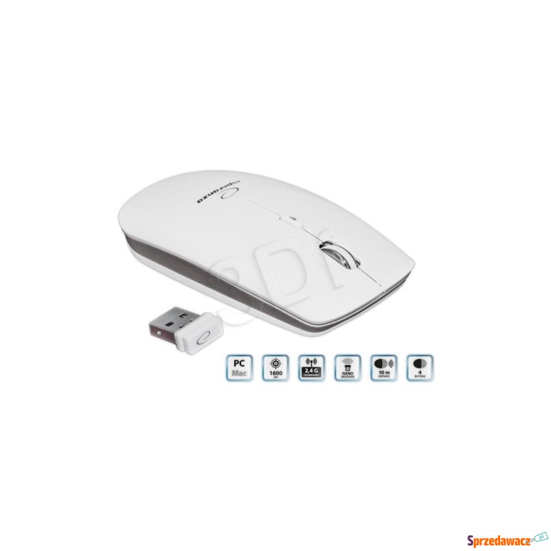 Mysz Esperanza EM120W (optyczna; 1600 DPI; kolor... - Myszki - Szczecin