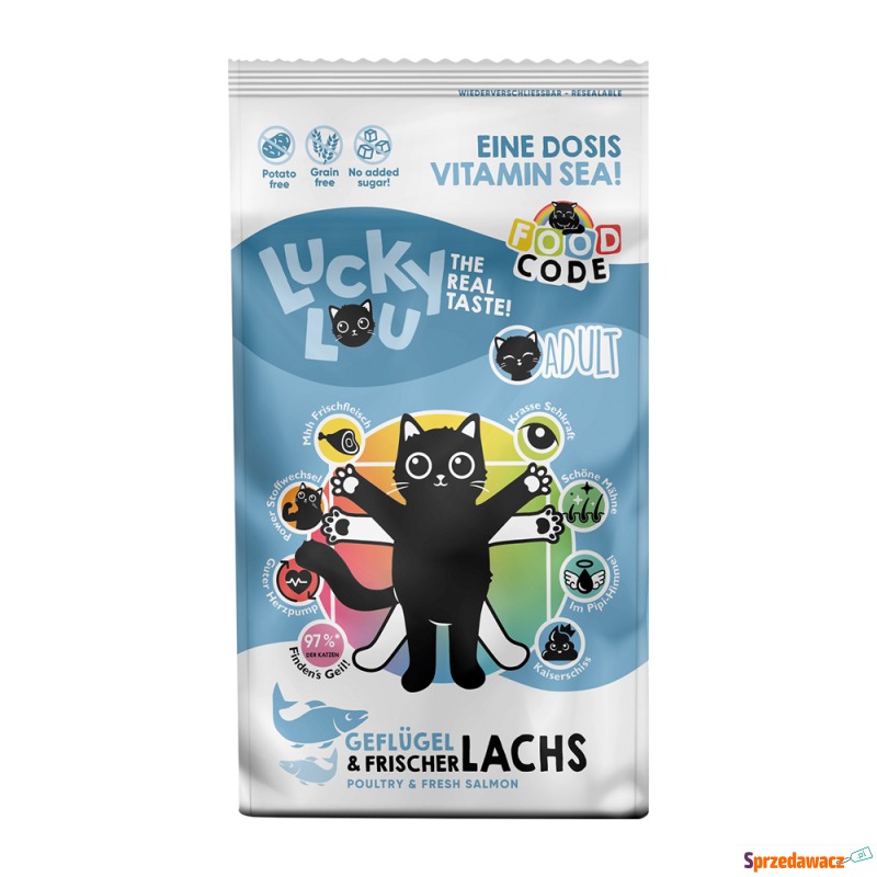 Lucky Lou Adult, drób i łosoś -...