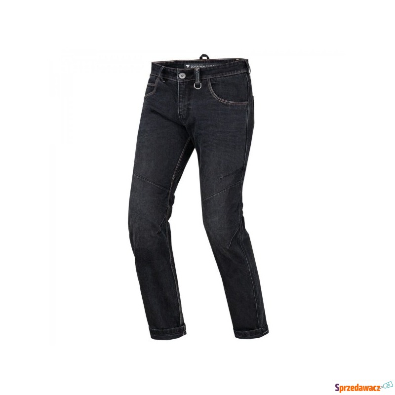 SHIMA  JEANSY MOTOCYKLOWE DEVON MEN BLACK - Odzież motocyklowa - Radom
