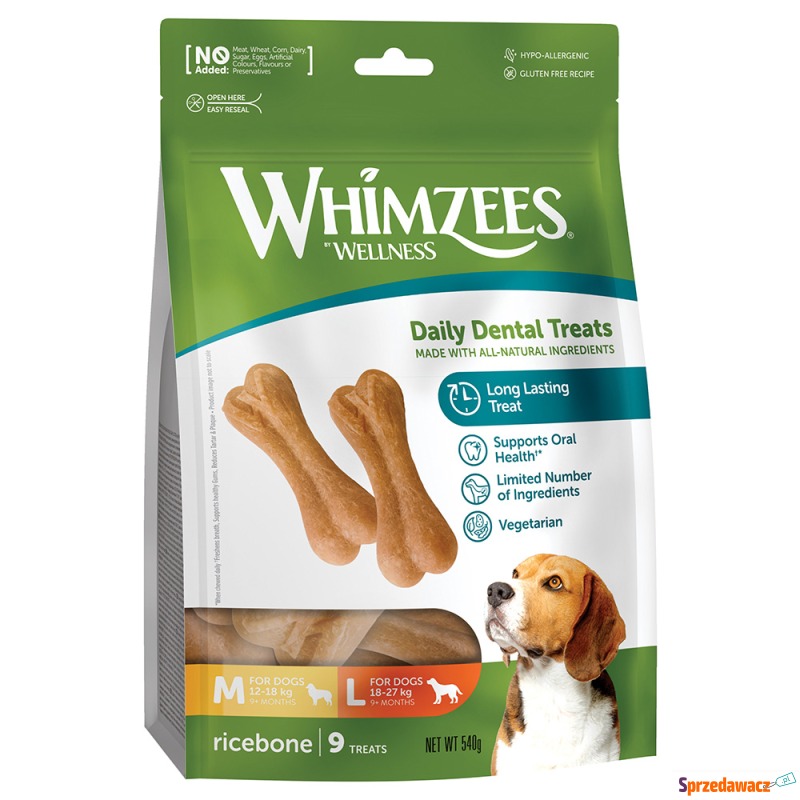 Whimzees by Wellness Ricebones, kość ryżowa -... - Przysmaki dla psów - Gorzów Wielkopolski