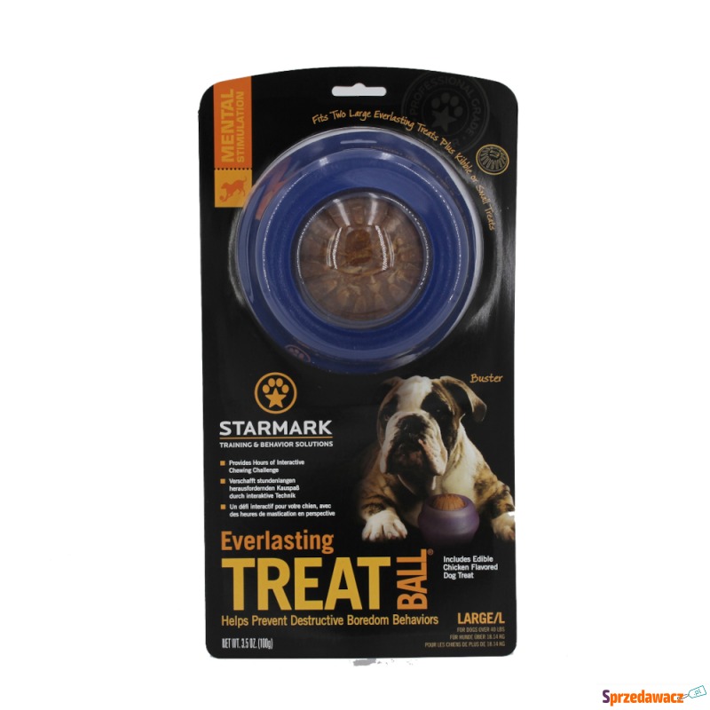 Starmark Everlasting Treat Ball - Rozmiar L: ok.... - Zabawki dla psów - Suwałki