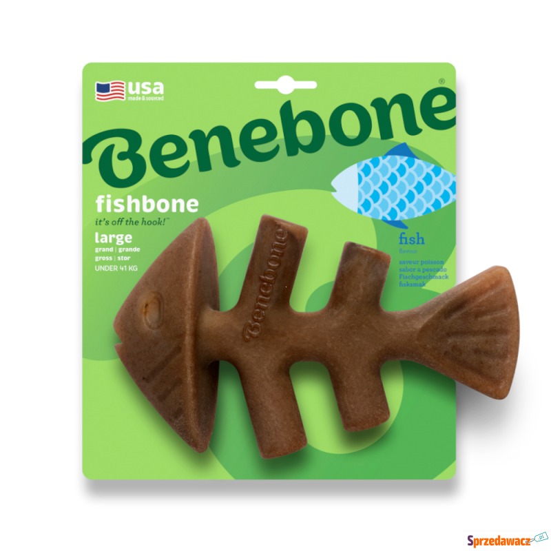 Benebone Fishbone - Large (dł. x szer.): ok. 21... - Zabawki dla psów - Lubin