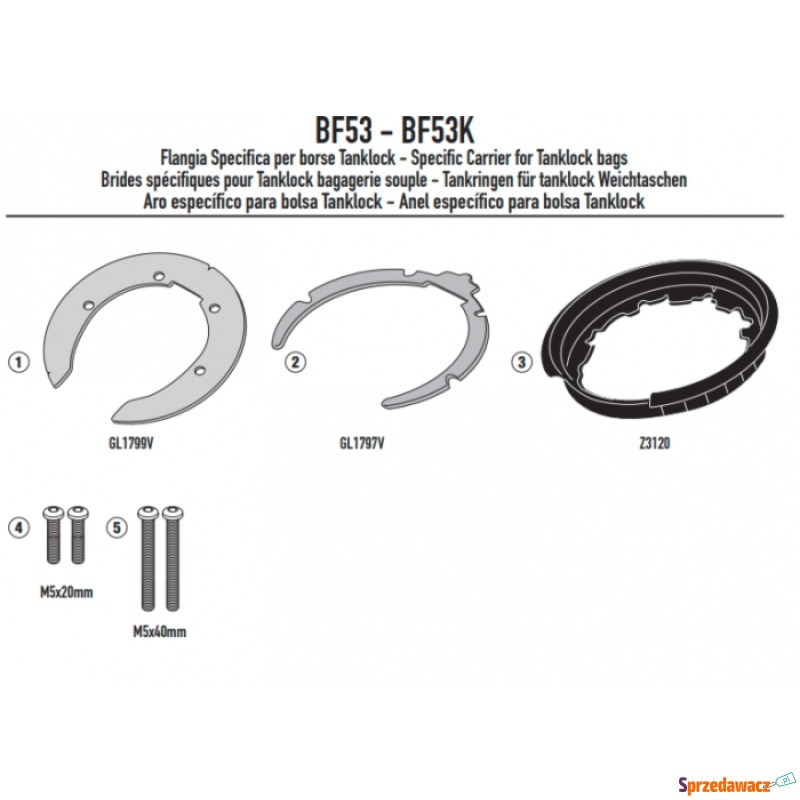 GIVI MOCOWANIE TANKLOCK - HUSQVARNA...