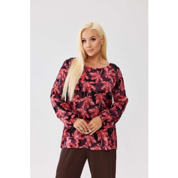 Wiskozowa bluzka Amira Rosallia z wiązaniem na plecach PLUS SIZE XXL OVERSIZE