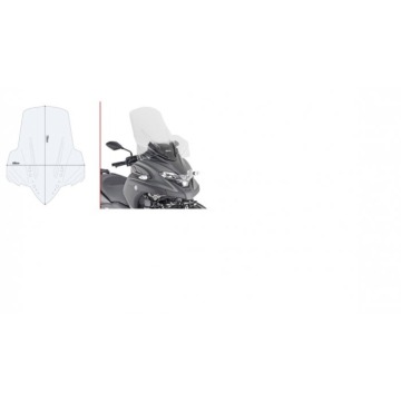 GIVI SZYBA PRZEZROCZYSTA 72 x 60 cm YAMAHA Tricity