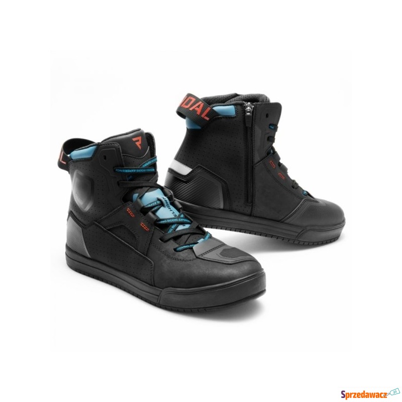 REBELHORN BUTY MOTOCYKLOWE VANDAL II BLACK/BLUE/RE - Obuwie motocyklowe - Białystok
