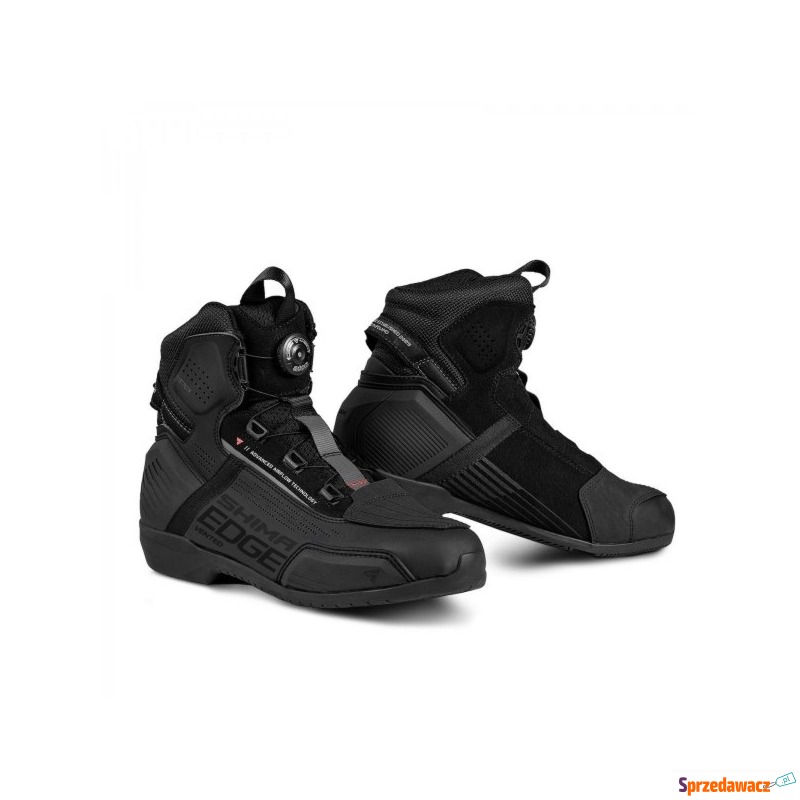 SHIMA BUTY MOTOCYKLOWE EDGE VENT MEN BLACK - Obuwie motocyklowe - Chorzów