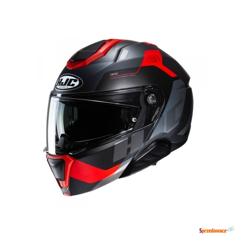 HJC KASK SYSTEMOWY I91 CARST BLACK/RED - Kaski motocyklowe - Jelenia Góra