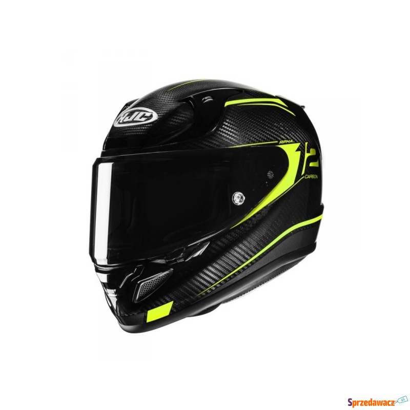 HJC KASK INTEGRALNY RPHA12 CARBON KERES BLACK/YELL - Kaski motocyklowe - Nysa