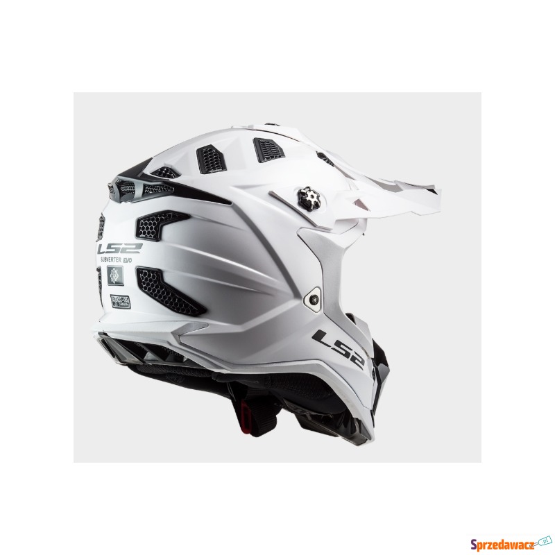 LS2 KASK OFF-ROAD MX700 SUBVERTER EVO SOLID WHITE - Kaski motocyklowe - Poznań