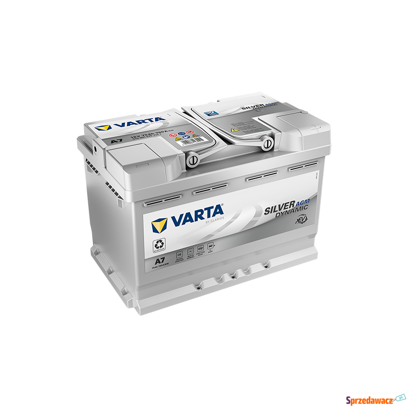 Akumulator 70AH 760A Varta silver a7 P+ AGM L3 - Akumulatory - Lubin