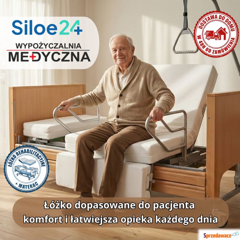 Łóżko medyczne Dąbrowa Górnicza / Wynajem / M... - Sprzęt medyczny - Myszków