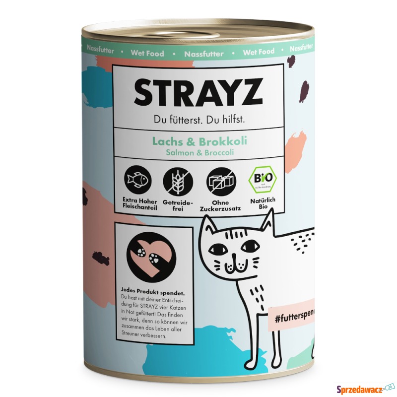 Korzystny pakiet STRAYZ BIO Cat, 24 x 400 g -... - Karmy dla kotów - Bytom