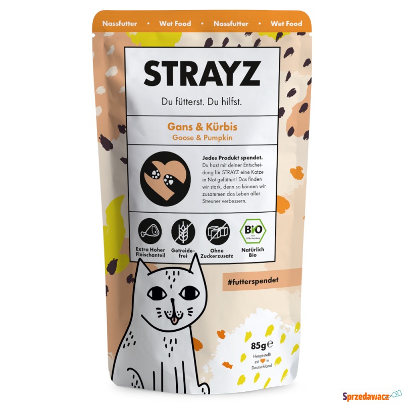 Ekonomiczne opakowanie STRAYZ Saszetka bio 12... - Karmy dla kotów - Szczecin