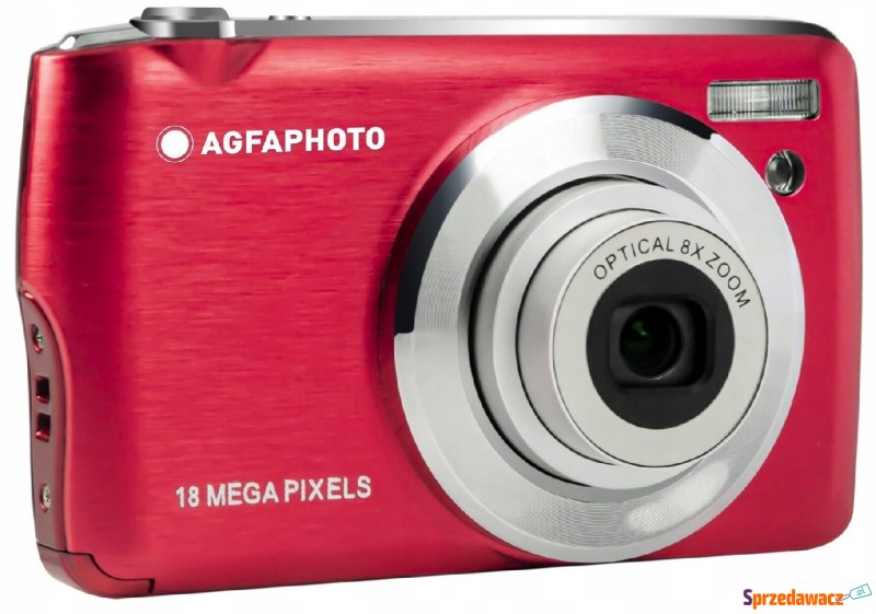Agfa Photo DC8200 Czerwony + etui + karta SD 16GB - Aparaty cyfrowe - Głogów