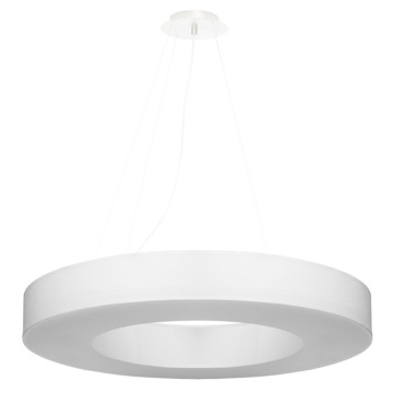 SELSEY Żyrandol Flueress średnica 70 cm biały - Genesis